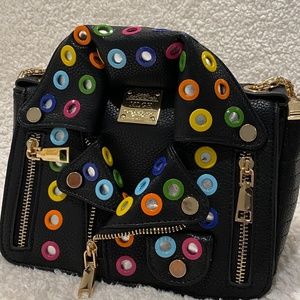 Unique Black Motorcycle Shoulder Bag!